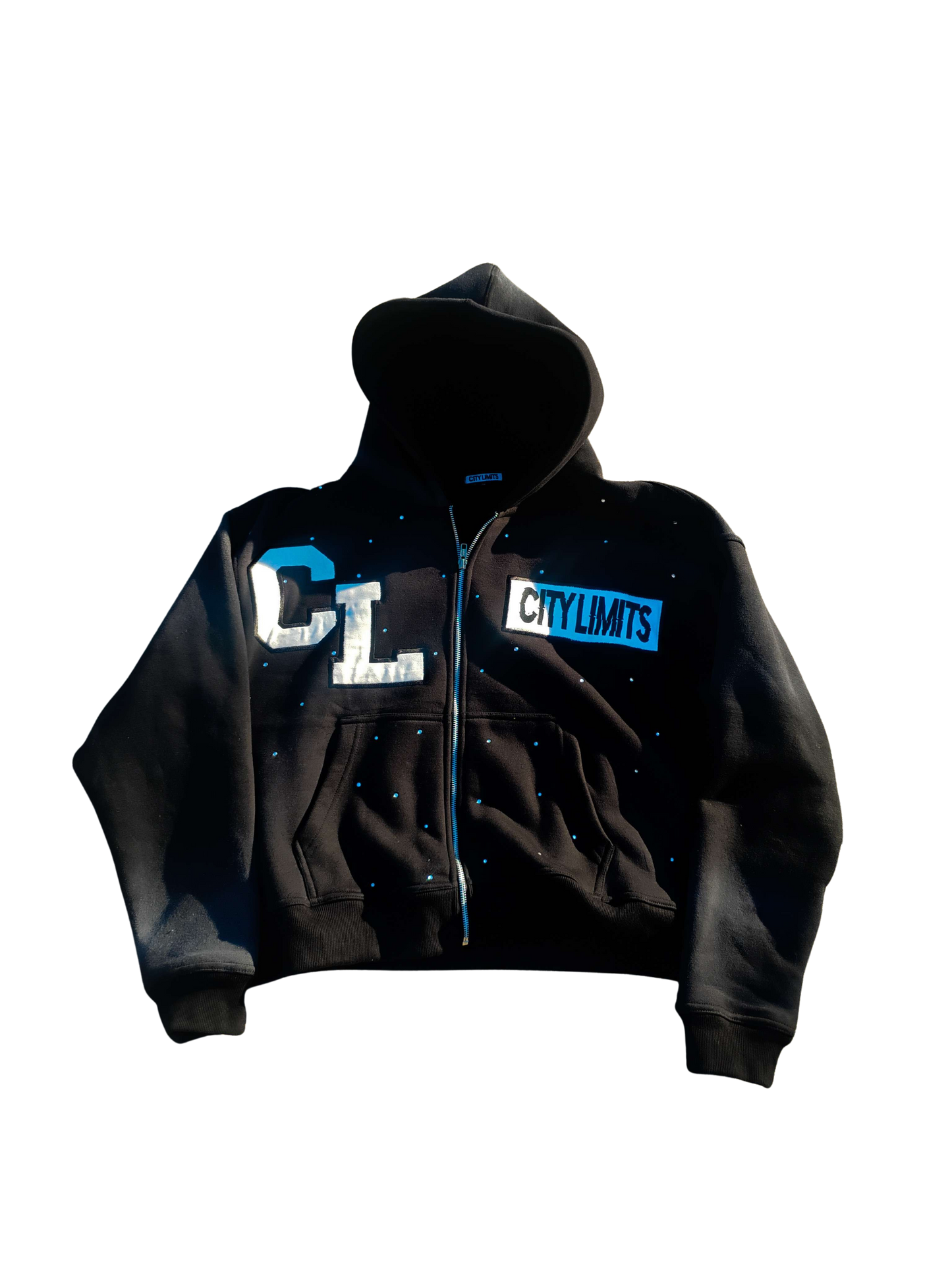 Rhinestone Zip