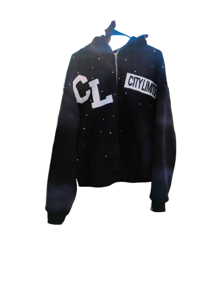 Rhinestone Zip